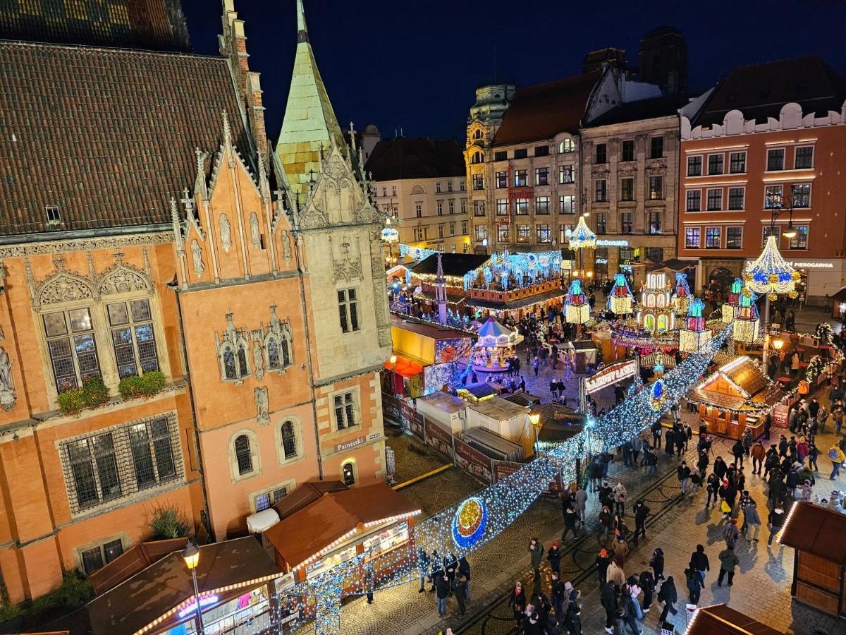 Rynek Market Square Wroclove Tectum Apartments Z Widokiem Na Rynek Breslau Exterior foto